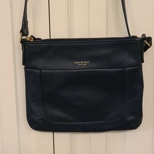 ISAAC MIZRAHI NAVY SHOULDER BAG